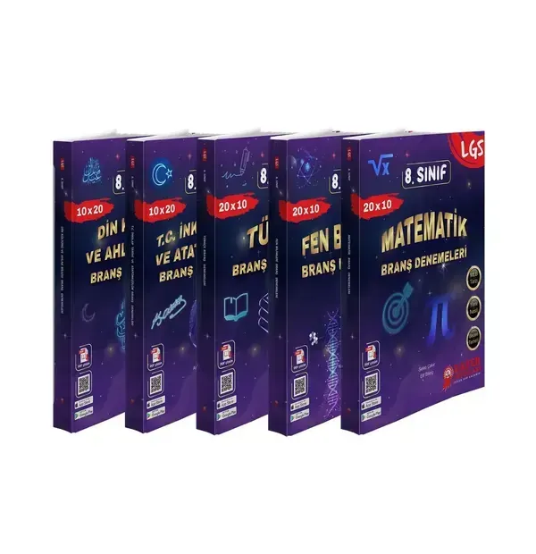 8. Sınıf Branş Denemeleri Seti LGS [5’li Set] - YENİ
